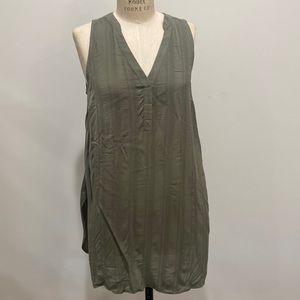 Maeve by Anthropologie sleeveless boho green tunic size XS
